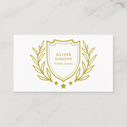 Visitenkarte für Fitness-Trainer (Vorderseite)