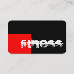 Visitenkarte für Fitnessstudio mit abgerundeten Ec