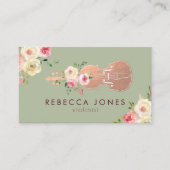 Visitenkarte für florale Wasserfarben (Vorderseite)