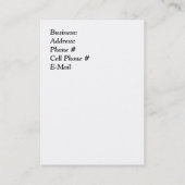 Visitenkarte für Florist (Rückseite)