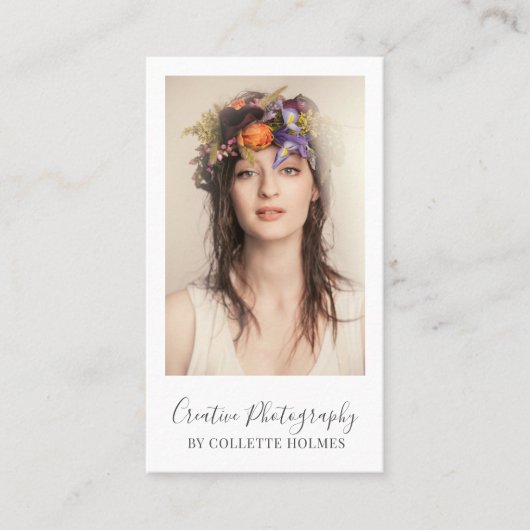 Visitenkarte für Fotografen (Vorderseite)