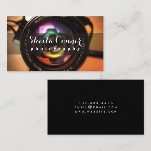 Visitenkarte für Fotografen (Vorne/Hinten)