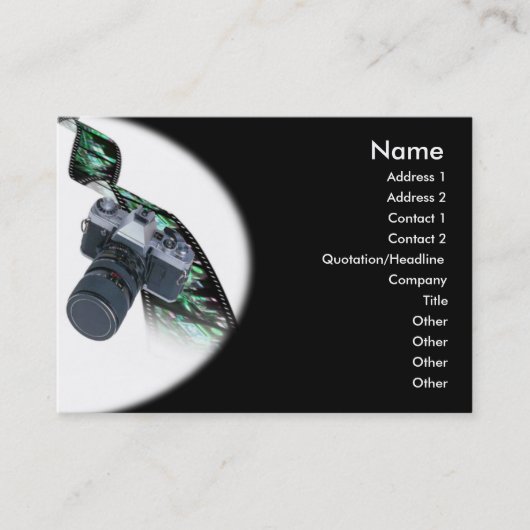 Visitenkarte für Fotografen (Vorderseite)
