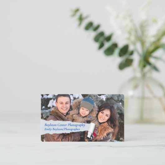 Visitenkarte für Fotografen (Stehend Vorderseite)