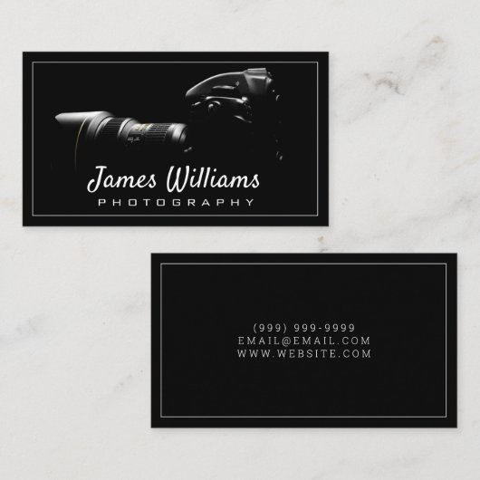 Visitenkarte für Fotografen (Vorne/Hinten)