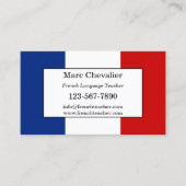 Visitenkarte für Französischsprachige Lehrer (Vorderseite)