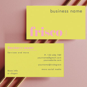 Visitenkarte für Frisco Texas Shop Unternehmen