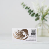 Visitenkarte für Friseure (Stehend Vorderseite)