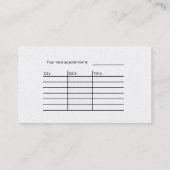 Visitenkarte für Friseure (Rückseite)