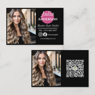 Visitenkarte für Friseure: Foto kleines Unternehme