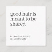 Visitenkarte für Friseursalons mit QR-Code (Vorderseite)