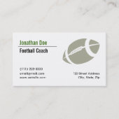 Visitenkarte für Fußball-Coach (Vorderseite)