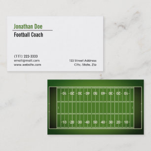 Visitenkarte für Fußball-Coach