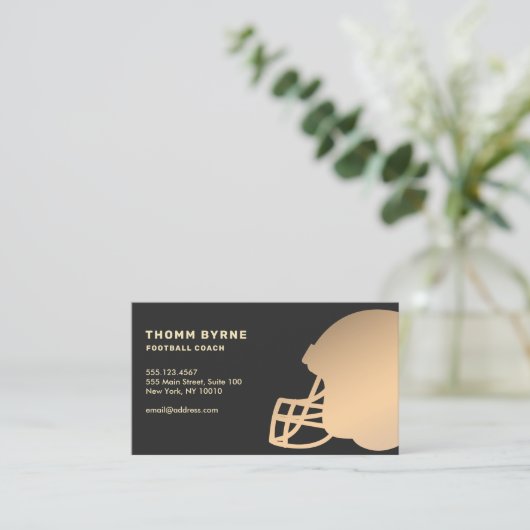 Visitenkarte für Fußball-Coach (Stehend Vorderseite)