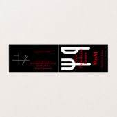 Visitenkarte für Gabel und Messer Visitenkarten (Außenseite Aufgefaltet)