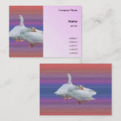 Visitenkarte für Gänse (Vorne/Hinten)