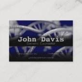 Visitenkarte für genetische Beratung (Rückseite)