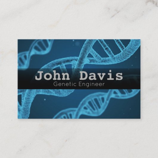 Visitenkarte für Gentechnik (Vorderseite)