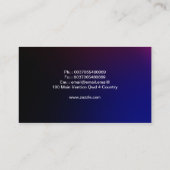 Visitenkarte für Geschäft (Rückseite)