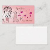 Visitenkarte für Geschäft der Kleidung (Vorne/Hinten)