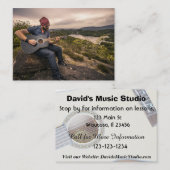 Visitenkarte für Gitarre oder Musikunterricht (Vorne/Hinten)