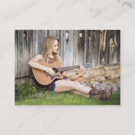 Visitenkarte für Gitarre oder Musikunterricht