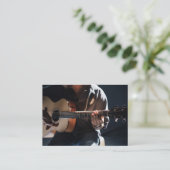 Visitenkarte für Gitarre oder Musikunterricht (Stehend Vorderseite)