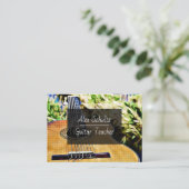 Visitenkarte für Gitarrenunterricht (Stehend Vorderseite)