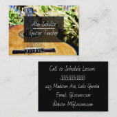 Visitenkarte für Gitarrenunterricht (Vorne/Hinten)