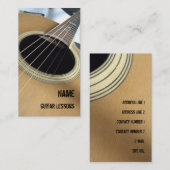 Visitenkarte für Gitarrenunterricht (Vorne/Hinten)