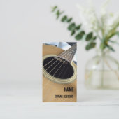 Visitenkarte für Gitarrenunterricht (Stehend Vorderseite)