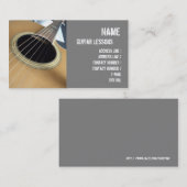 Visitenkarte für Gitarrenunterricht (Vorne/Hinten)