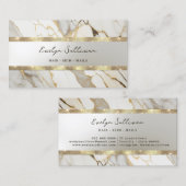 Visitenkarte für Gold-Glitzer (Vorne/Hinten)