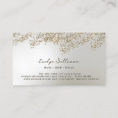 Visitenkarte für Gold-Glitzer und Perlfolie (Rückseite)