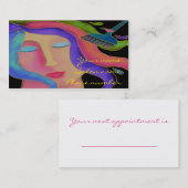 Visitenkarte für Haarfarben Terminkarte (Vorne/Hinten)