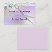 Visitenkarte für Haarstylist in gemischtem Lavende (Vorne/Hinten)