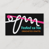 Visitenkarte für handgefertigte Farbkronen (Vorderseite)