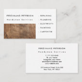 Visitenkarte für handyman-Zuhause-Dienste (Vorne/Hinten)