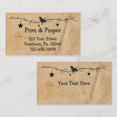 Visitenkarte für Hangingstars & Crow (Vorne/Hinten)