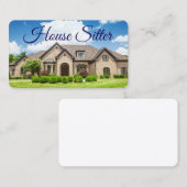 Visitenkarte für Hausangestellte (Vorne/Hinten)