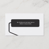 Visitenkarte für Hausmaler (Rückseite)