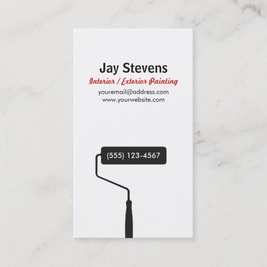 Visitenkarte für Hausmaler (Vorderseite)