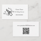 Visitenkarte für Haustiere (Vorne/Hinten)