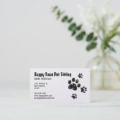 Visitenkarte für Haustiere (Stehend Vorderseite)