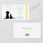 Visitenkarte für Haustiere (Vorne/Hinten)