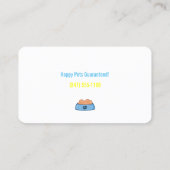 Visitenkarte für Haustiere (Rückseite)