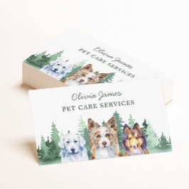 Visitenkarte für Haustiere zu Fuß