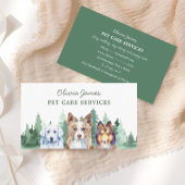 Visitenkarte für Haustiere zu Fuß