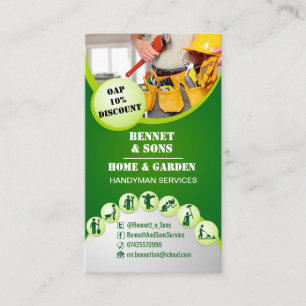 Visitenkarte für Heimwerkerdienstleistungen