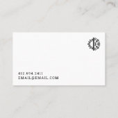 Visitenkarte für Heizung und Kühlung (Rückseite)